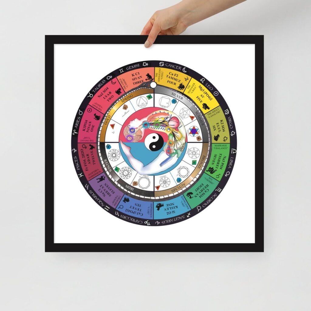 The Syncretism wheel as a framed poster